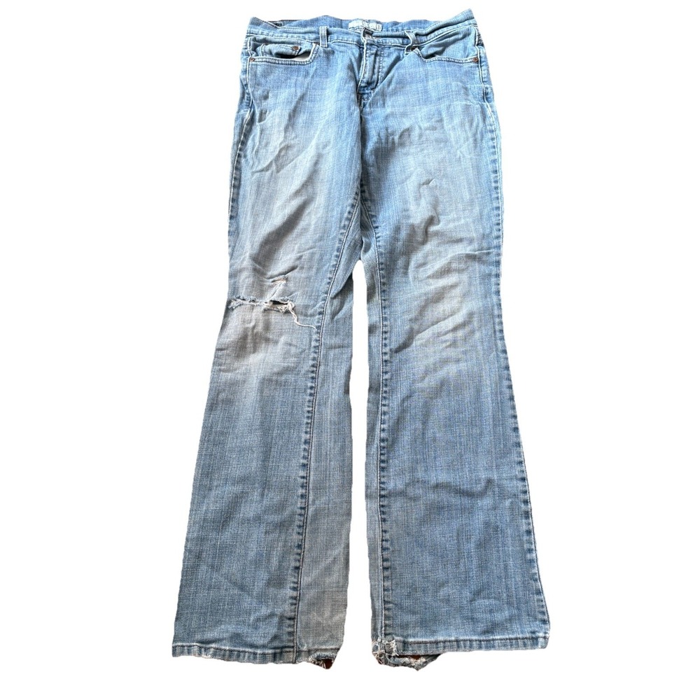 Levi's 515 Women's Denim Blue Jeans Sz 12 Long Zip Fly Bootcut